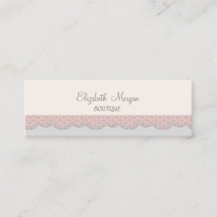 Chic Elegant Luxury ,Lace Mini Business Card