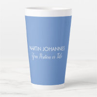 Chic Elegant Plain Stylish Blue Minimalist