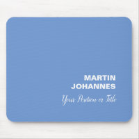Chic Elegant Plain Stylish Blue Minimalist