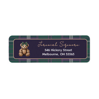 Chic elegant R. Lauren theme return address label