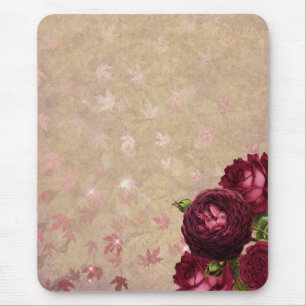 Chic Elegant Red Roses Mouse Pad