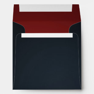 Chic Elegant Rich Dark Blue Customizable Envelope