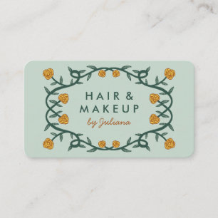 Chic Elegant Rose Frame Feminine Floral Chic Business Card