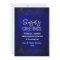 Chic elegant royal blue faux glitter Christmas 