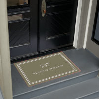 Chic Elegant Sage Green House Number Street Name
