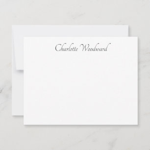 Chic Elegant Script Personalised Note Card