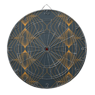 Chic, elegant, simple geometric graphic pattern dartboard