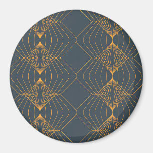 Chic, elegant, simple geometric graphic pattern magnet