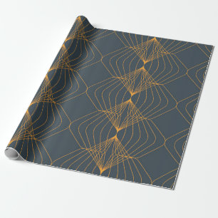 Chic, elegant, simple geometric graphic pattern wrapping paper