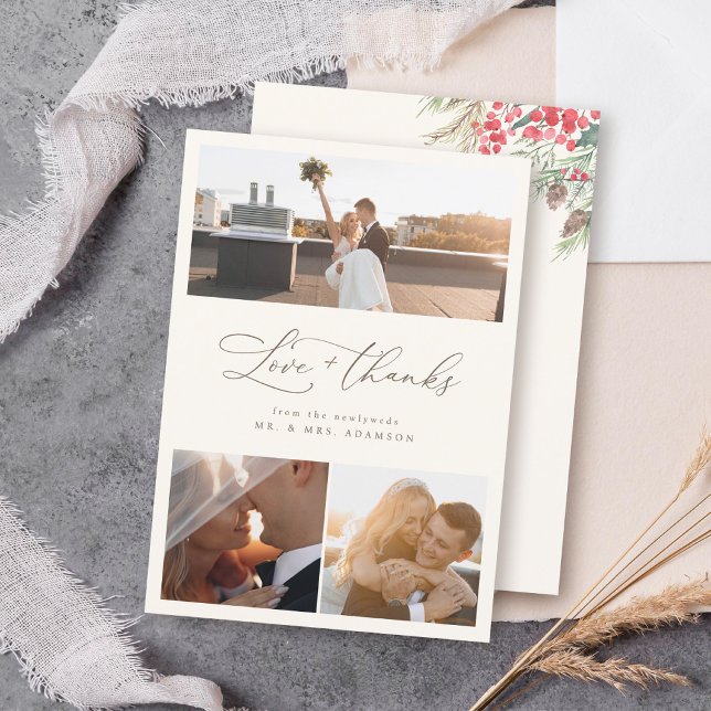 Chic Elegant Winter Wedding Script Thank You (Creator Uploaded)