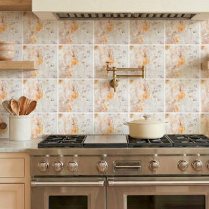 Chic Enchanted Meadow Watercolor Tile