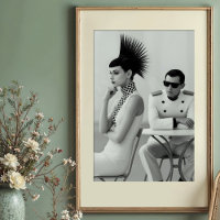 Chic Encounter: Avant-Garde Monochrome Fashion