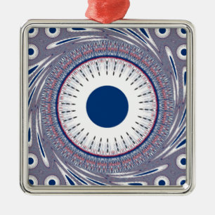 Chic Energetic Eye Design: A Mesmerising Pattern Metal Tree Decoration