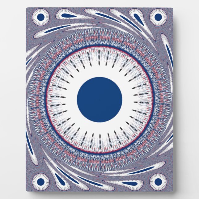 Chic Energetic Eye Design: A Mesmerising Pattern Plaque (Front)