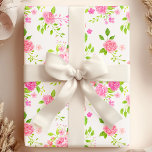 Chic English Roses Watercolor Floral Wrapping Paper<br><div class="desc">Elevate your gift-giving with this elegant watercolor English rose wrapping paper. Featuring a beautiful pattern of delicate roses in soft hues,  this design exudes timeless charm and sophistication. Perfect for weddings,  birthdays,  anniversaries,  or any special occasion,  this wrapping paper adds a touch of romance and beauty to your gifts.</div>