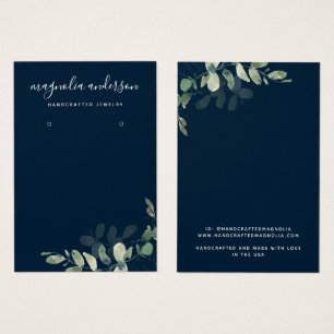 Chic Eucalyptus Earrings Jewellery Display Card