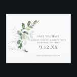 Chic Eucalyptus Greenery Wedding Save the Date Announcement Postcard<br><div class="desc">This chic eucalyptus greenery is perfect for your special announcement! And the postcard format makes it so easy!</div>