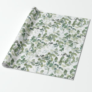 Chic Eucalyptus Pattern Wrapping Paper