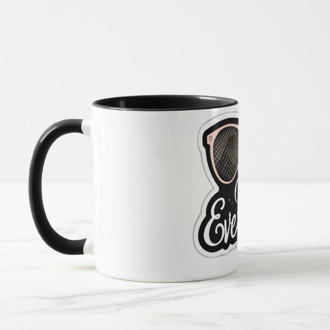 Chic Everyday Mug | Stylish Sunglass Coffee Cup (Left)