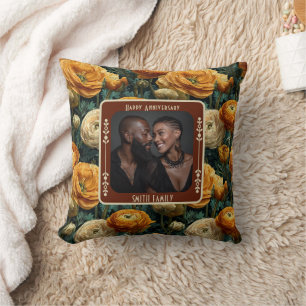 Chic Family Wedding Throw Pillow For Him