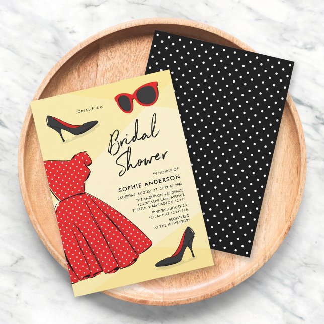 Chic Fashionable Bridal Shower Invitation (Creator Uploaded)