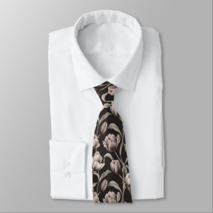 Chic Fathers Day Gift Tulip Floral Tie