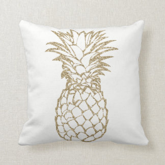 Chic Faux Glitter Pineapple Throw Pillow Cushion