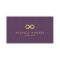 Chic Faux Gold Infinity Symbol on Purple Linen