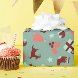Chic Festive Artisan Luxurious Birthday Party Wrapping Paper