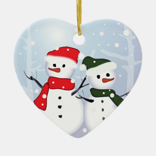 chic festive xmas evergreen Christmas Tree Ceramic Tree Decoration (Front)