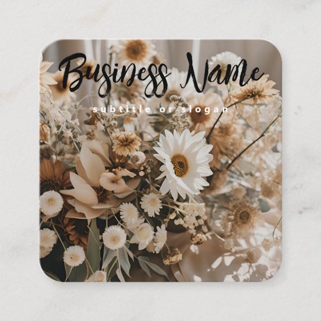 Chic floral | Aesthetic | Boho | Business Card (Front)