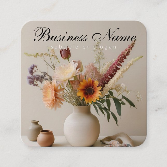 Chic floral | Aesthetic | Boho | Business Card  (Front)