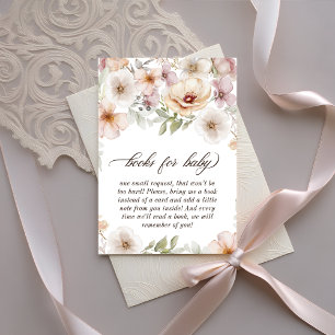 Chic Floral Baby in Bloom Books for Baby Enclosure Card