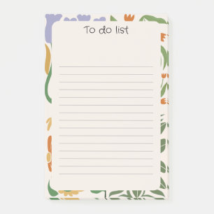 Chic floral background Pink Green Post-it Notes