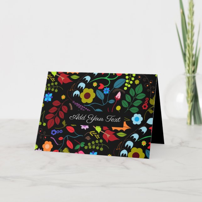 Chic Floral Card (Front)