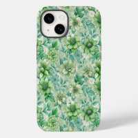 Chic Floral Damask Sage Green