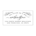 Chic Floral Future Mr Mrs Wedding Return Address
