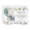 Chic Floral Greenery Elephant Baby Shower Girl