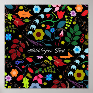 Chic Floral Poster