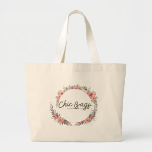 Chic Floral Tote Bag 