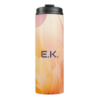 Chic Floral Watercolor Thermal Tumbler