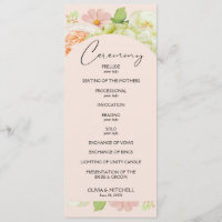 Chic Florals Pink Wedding Ceremony