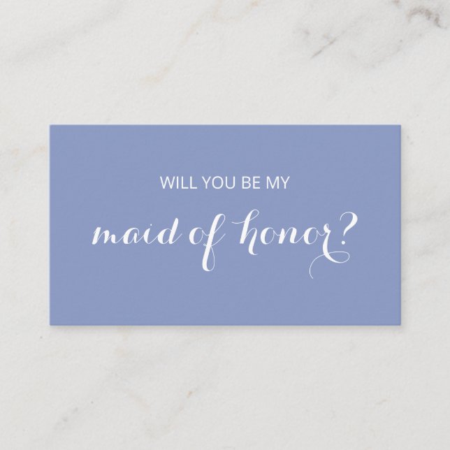 Chic Flourish | Will You Be My Maid of Honour? Enclosure Card (Front)