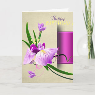 Chic Flower Birthday Card