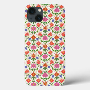 Chic Flowers and Polka Dots on Ecru iPad Mini Case