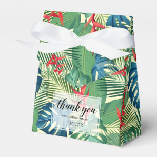 Chic Flowers Palms Monstera Favour Box