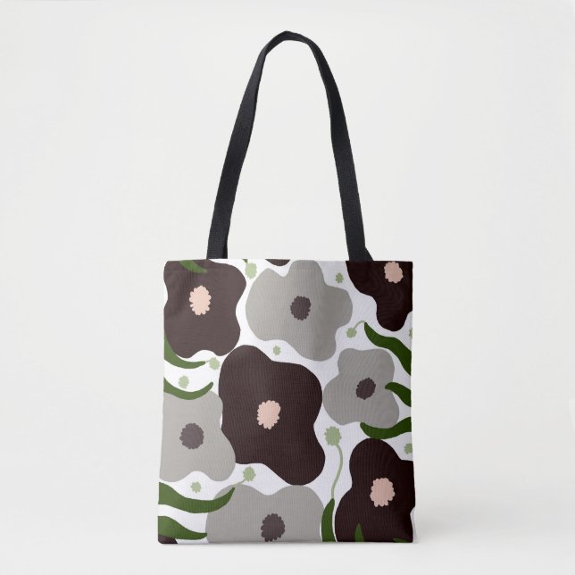 Chic Flowers Tote Bag (Front)