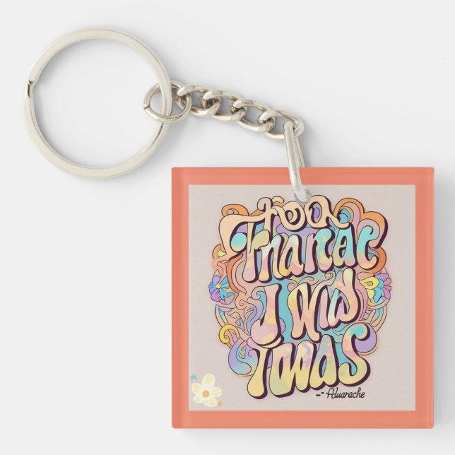 "Chic Footprints" Key Ring (Front)
