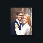 Chic Frame and Monogram Photo Canvas Print<br><div class="desc">Full bleed photo canvas featuring an elegant thin frame and a 3-letter monogram. Personalise it with your wedding date,  family name,  or any text of your choice for a beautiful and unique piece of wall art.</div>