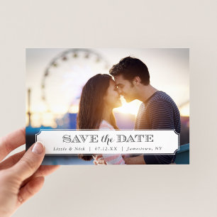 Chic Frame Photo Overlay Save the Date